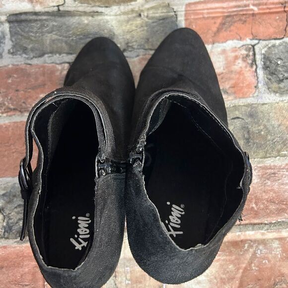 5 for $25🔥Fiona Black Heeled Booties Size 8 1/2 - Picture 6 of 7
